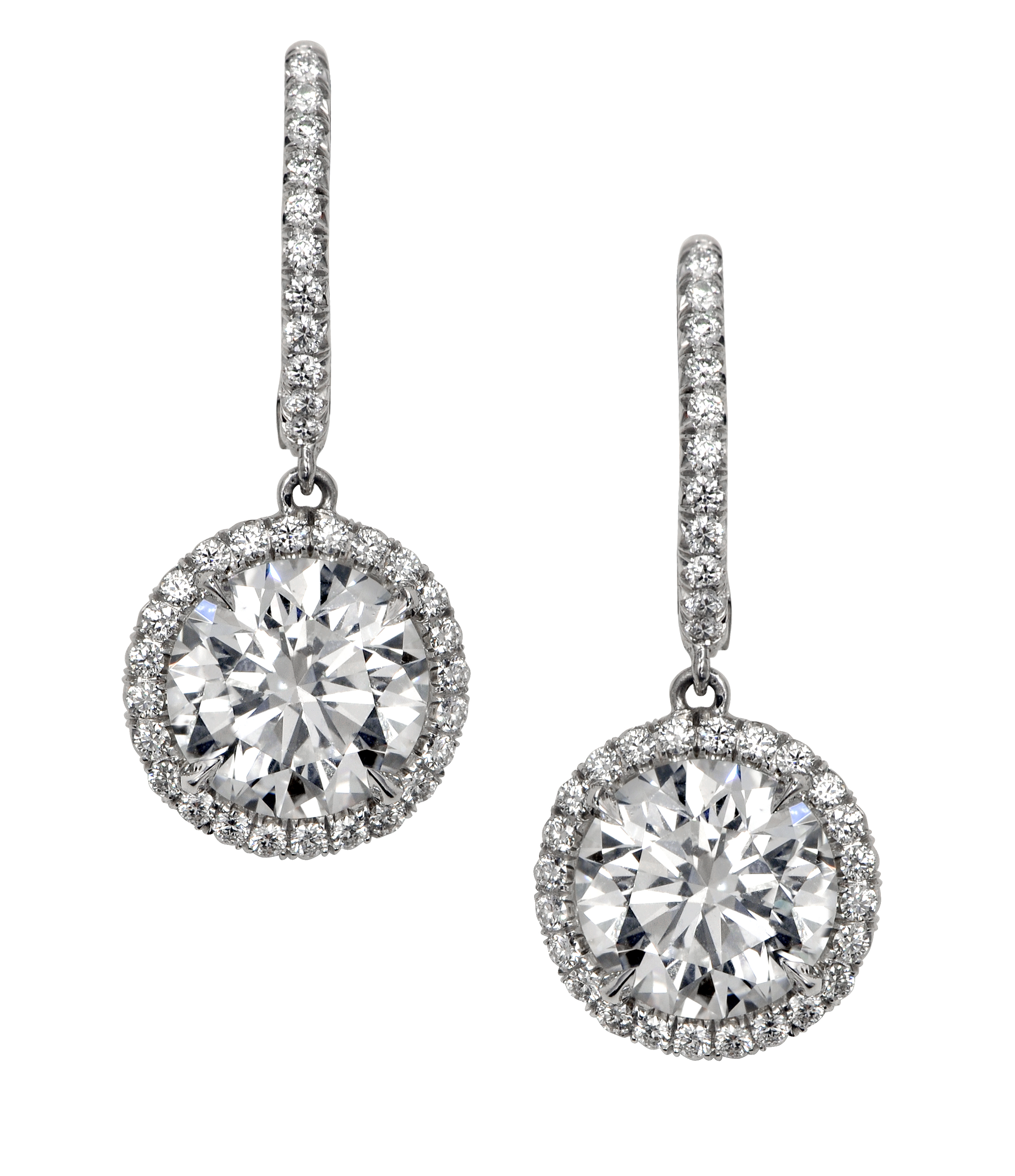 Diamond Oval Dangle Earrings – Fey & CO.